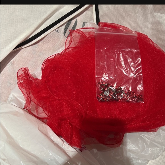 Red Sherri Hill Prom Dress - Picture 7 of 8